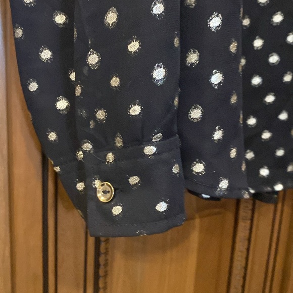 Faith & Joy Geometric Pattern Blouse Size Large Petite - Picture 4 of 7